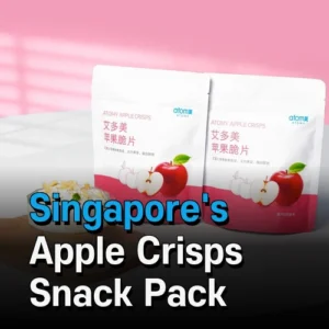 Singapore's Apple Crisps Snack Pack – 8 Convenient Portions